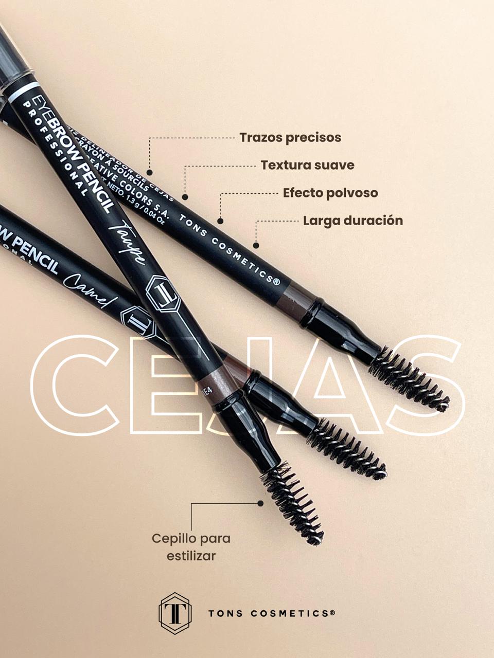LÁPIZ DELINEADOR DE CEJAS CON CEPILLO