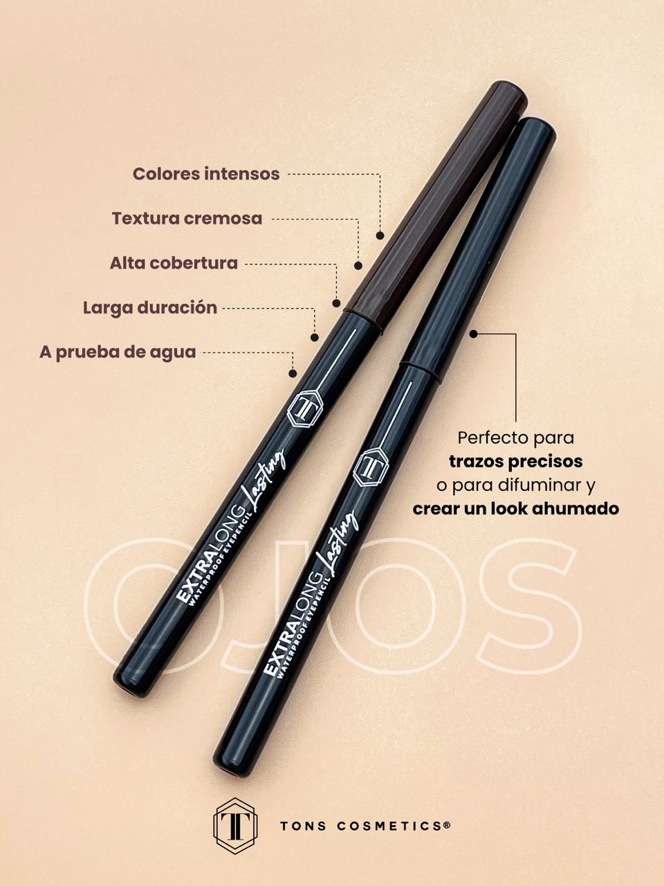 LÁPIZ DELINEADOR DE OJOS RETRÁCTIL LARGA DURACIÓN